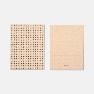 Letterpress Card Set of 20 | Black Dot