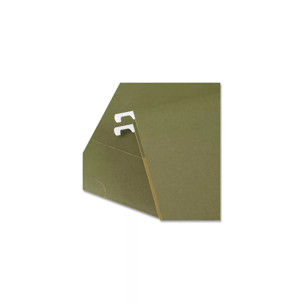 Universal Hanging File Folders, Legal Size, 1/5-Cut Tabs, Standard Green, 50/Carton - Image 4