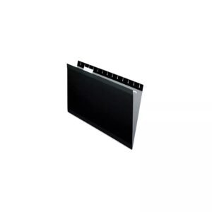 Pendaflex Colored Reinforced Hanging Folders, Legal Size, 1/5-Cut Tabs, Black, 25/Box